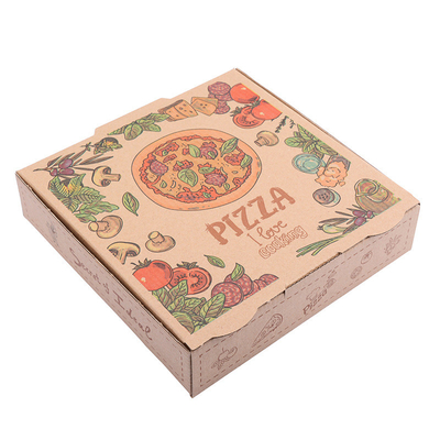 شراء مطوية كرافت الكرتون المموج علب البيتزا بالجملة E Flute Pizza Box Factory online manufacture