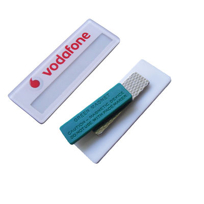Personalized Name Tags Holder Magnetic Name Plates Staff Name Badges With Custom Logo