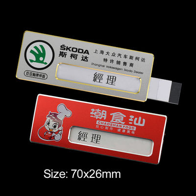 Custom Printed Branded Name Badges Order Staff Name Tags Online With Name Window