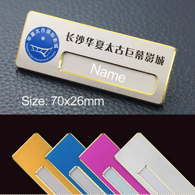 Custom Printed Branded Name Badges Order Staff Name Tags Online With Name Window