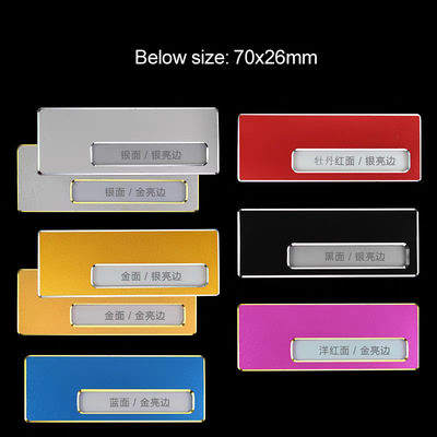 Custom Printed Branded Name Badges Order Staff Name Tags Online With Name Window