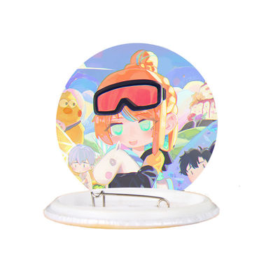 Custom Round Tinplate Pin Badges with Safety Back – Promotional Metal Button Badges