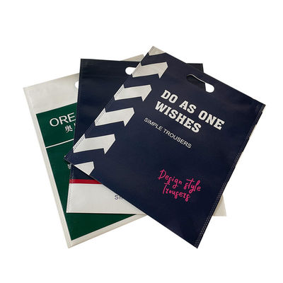 Custom Cheap D Cut Non Woven Carry Bag Promotional D Cut Bag Price With Logo Print