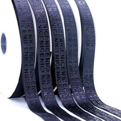 شراء شريط غروغرين فاخر مخصص بشعار مطبوع بشعار ثلاثي الأبعاد مرتفع بشعار مميز online manufacture