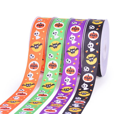 شراء شريط من نسيج Grosgrain فاخر مطبوع حسب الطلب بشعار مطبوع عليه علامة تجارية شريط هدايا للبيع online manufacture