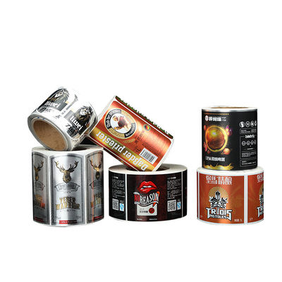 سعر جيد ملصقات علب النبيذ المطبوعة خصيصاً مضادة للماء والملصقات الذاتية للعلامات التجارية الانترنت